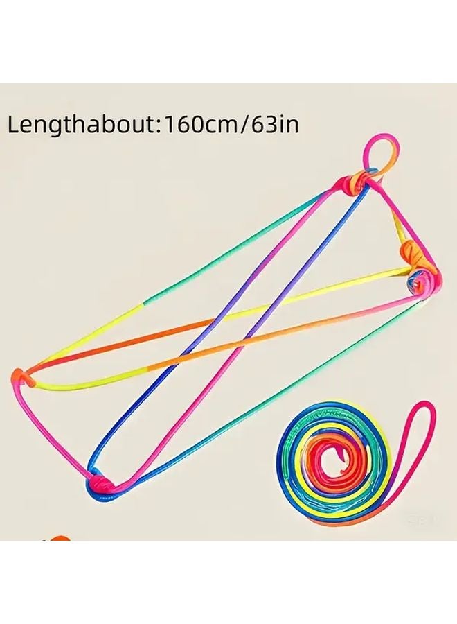 5Pcs Flexible Non Stretch Rainbow Rope For Crafts Beading Party Games - Image 3
